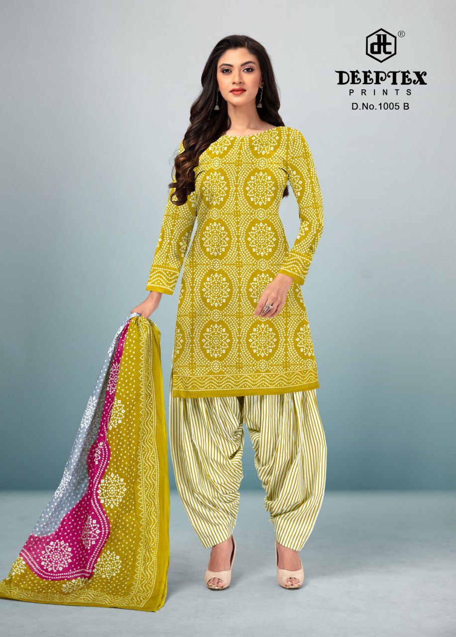 4 Colour 1 By Deeptex Printed Cotton Dress Material Catalog
